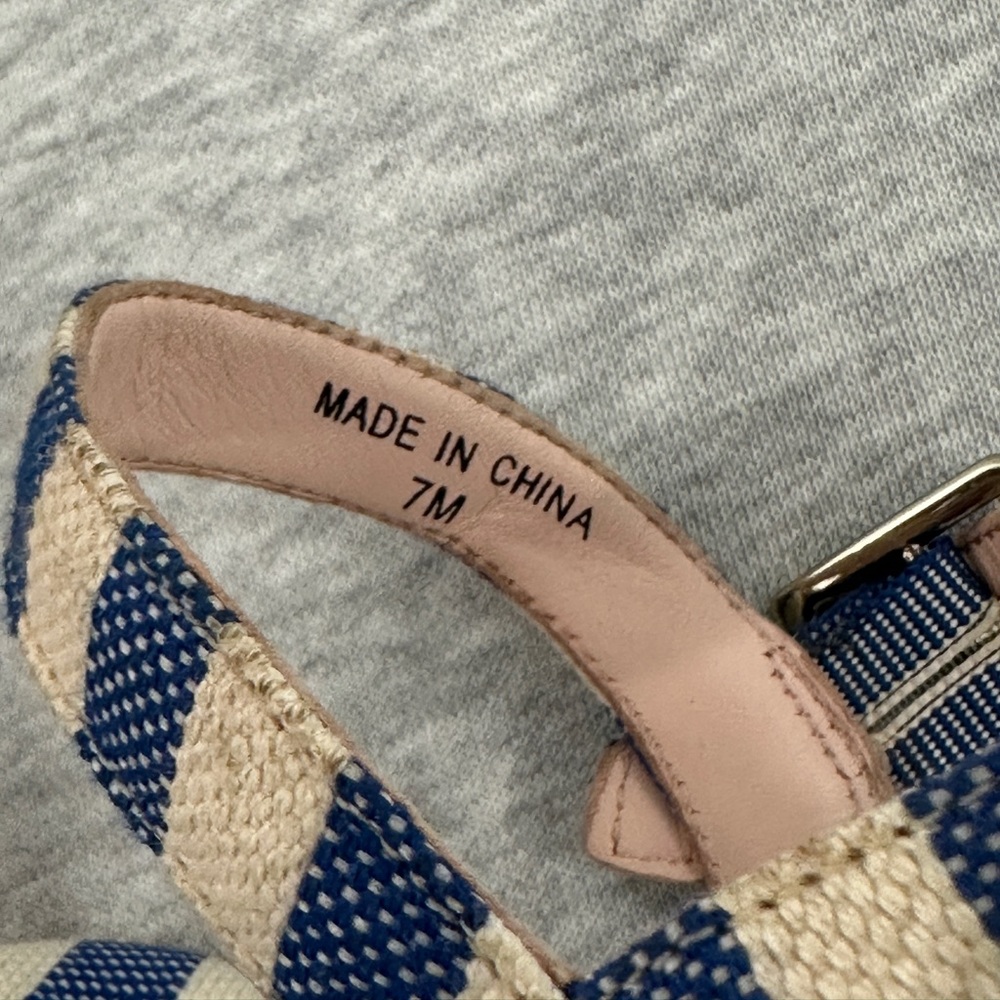 Kate Spade New York Tilly Stripe Wedge Patio Platform Sandals US Women’s 7 - Picture 7 of 9